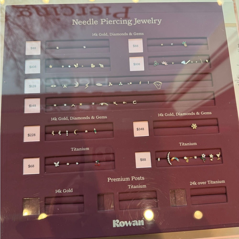 Rowan 14k Solid Gold Cz Flat Back Stud (Original … - image 4